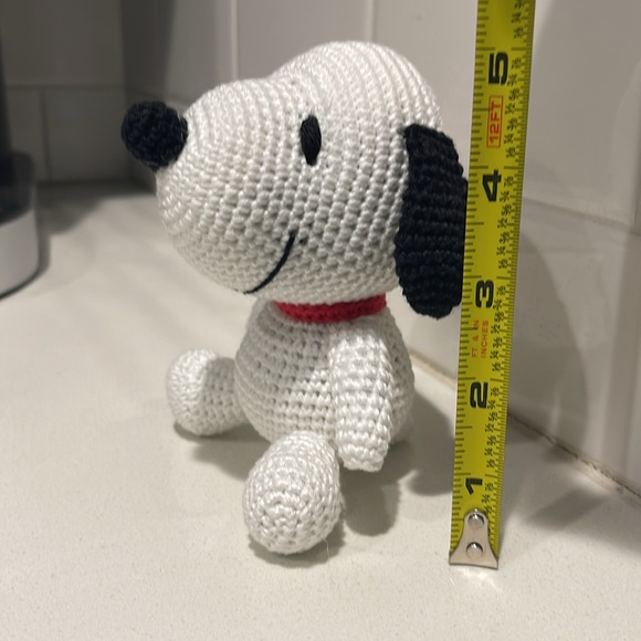 Handcrafted Snoopy Figure Toy Doll Amigurumi Crochet Peanuts Decor Handmade - Picture 10 of 10